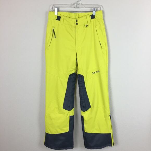 Zermatt Neon Yellow Men's Ski Snow board Pants Small - Picture 1 of 8